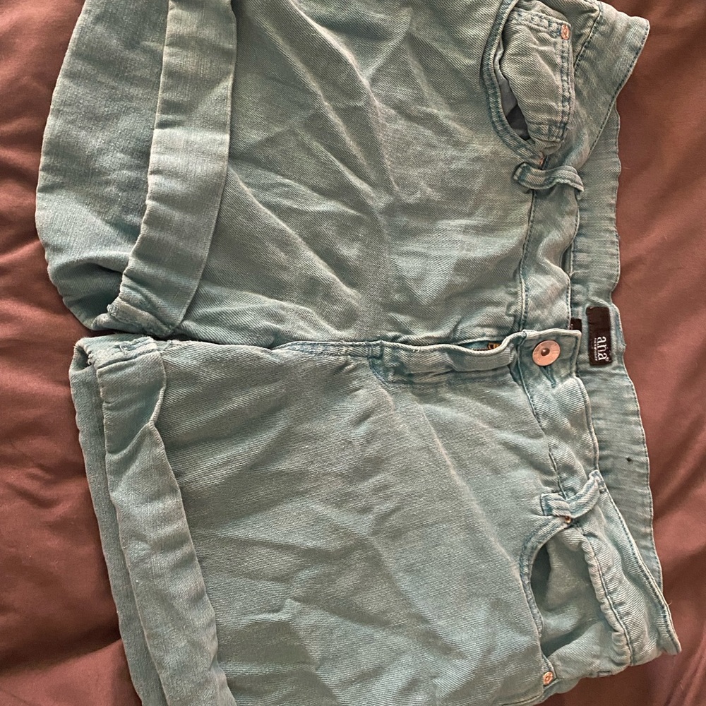 Teal Midi Shorts